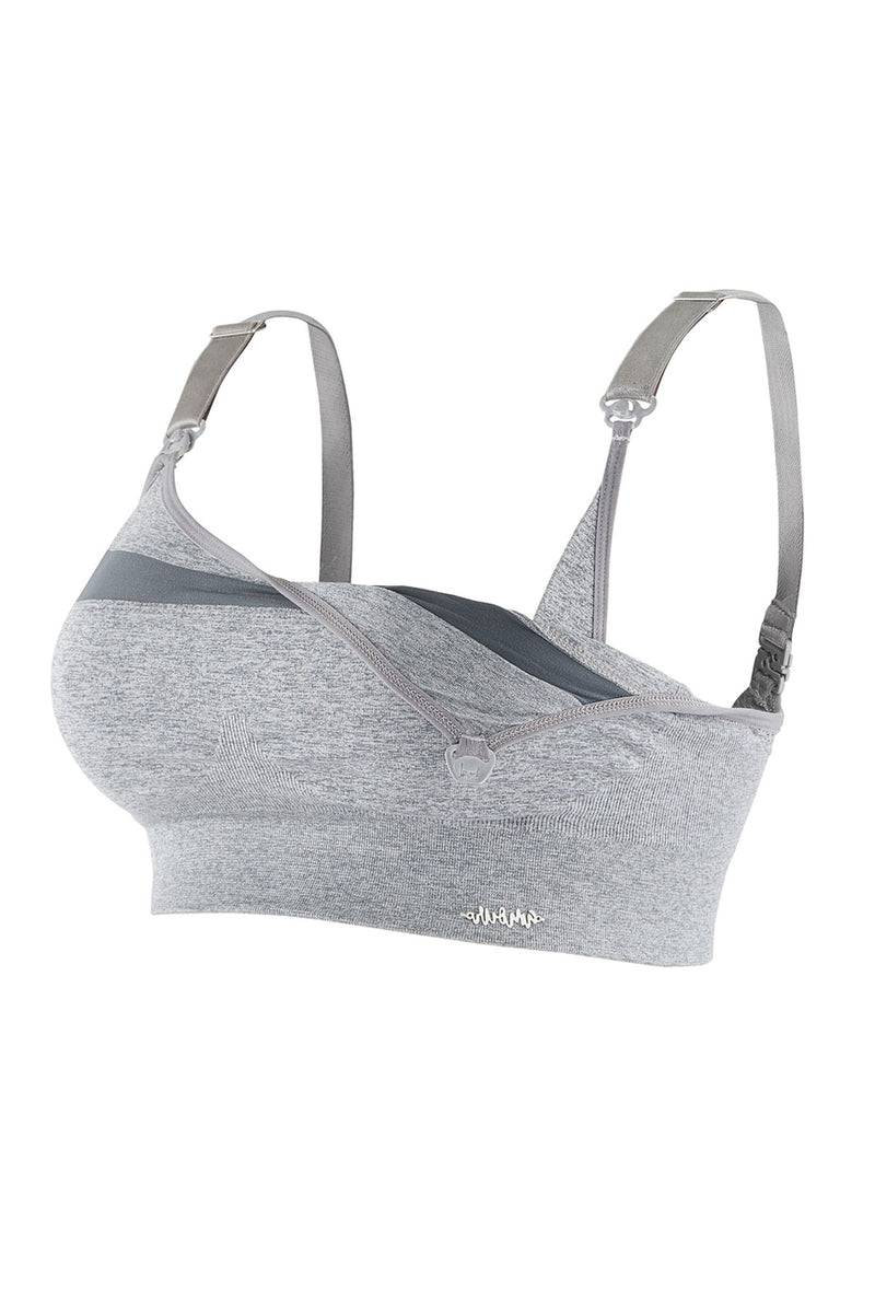 Pietro Brunelli WOMA | Reggiseno Sportivo Premaman e Allattamento Grigio Prezzo Ridotto