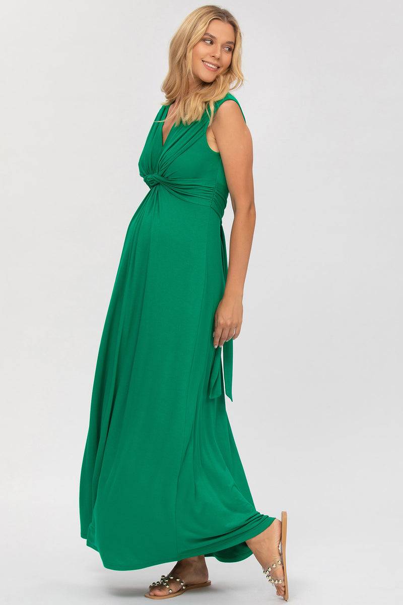 Pietro Brunelli PAPAVER | Maxi Abito Premaman e Allattamento Verde Sconto
