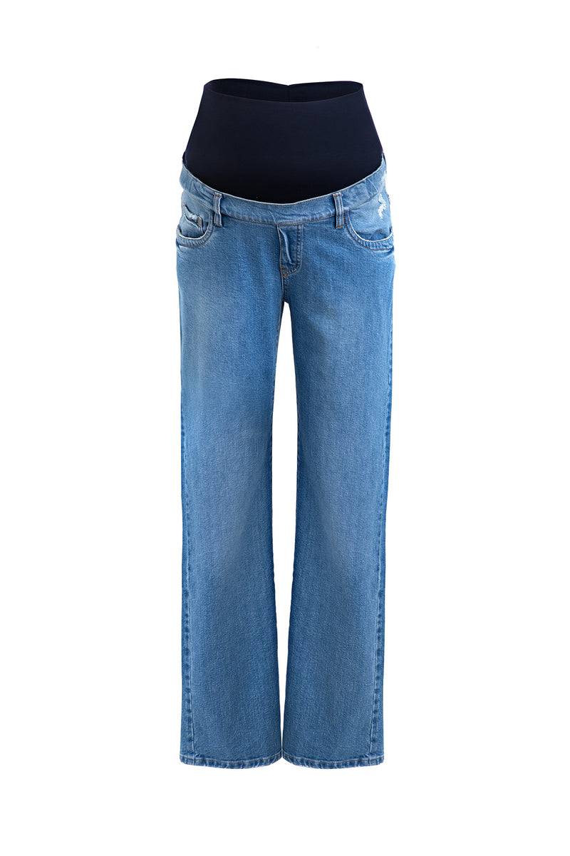 Pietro Brunelli HI-RISE STRAIGHT LEG W029 | Jeans Premaman a Gamba Dritta Saldi