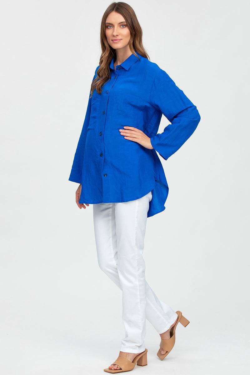 Pietro Brunelli LISA | Camicia Premaman Oversize Blu Vendita Economica