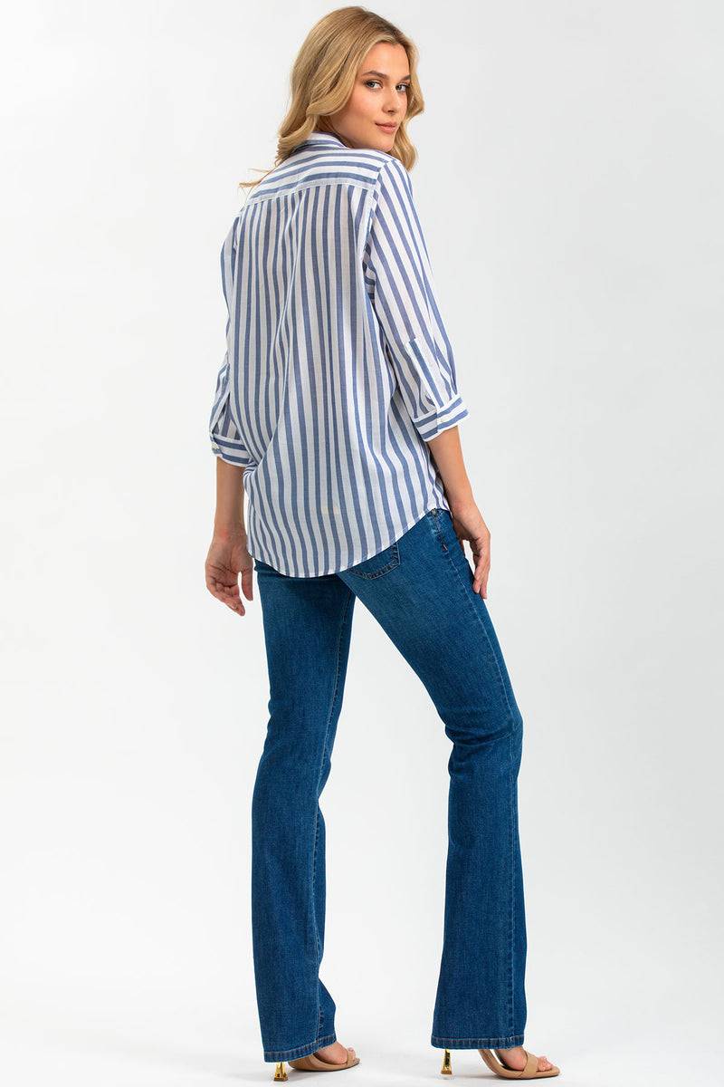 Pietro Brunelli SLIM BOOTCUT WA07 | Jeans Premaman con Gamba Leggermente Svasata Saldi Di Fabbrica