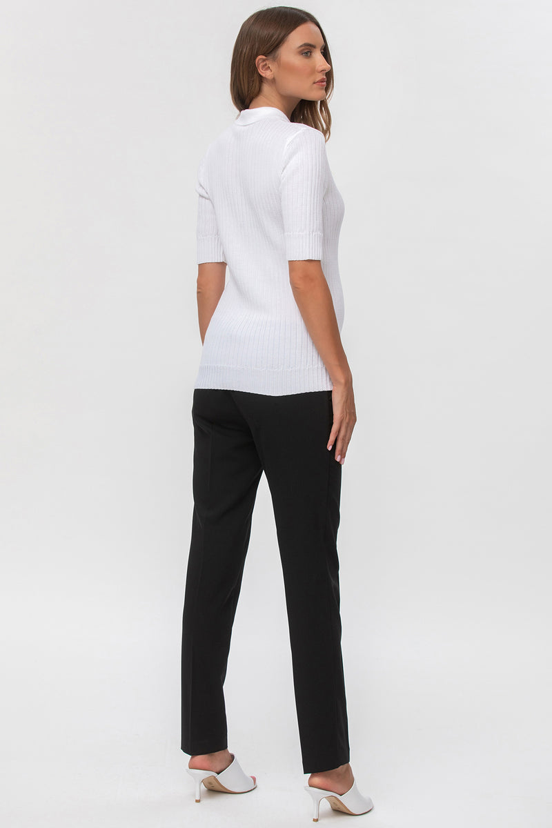 Pietro Brunelli HARRY | Pantalone Premaman Slim Fit da Ufficio Nero Novità