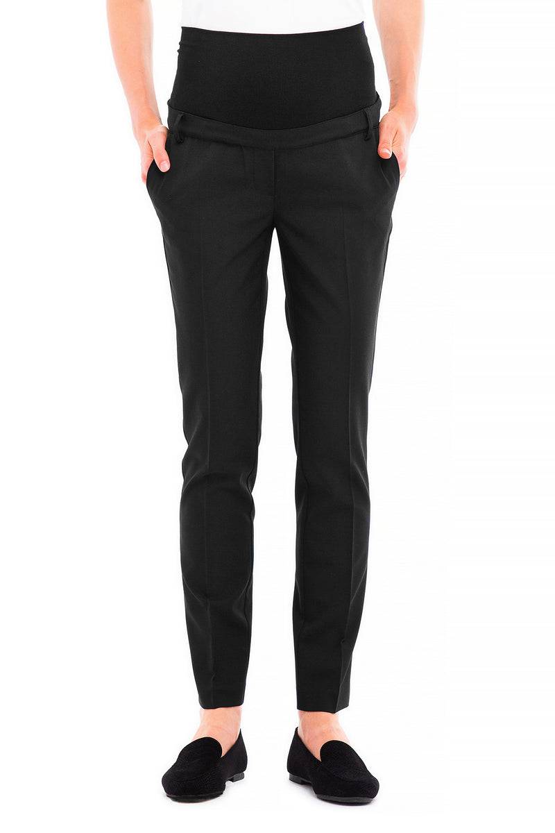 Pietro Brunelli HARRY | Pantalone Premaman Slim Fit da Ufficio Nero Novità