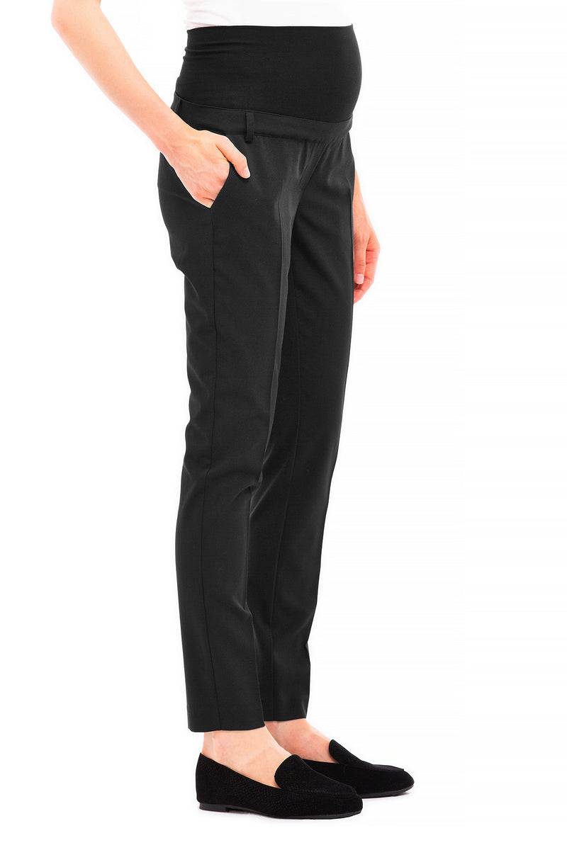 Pietro Brunelli HARRY | Pantalone Premaman Slim Fit da Ufficio Nero Novità