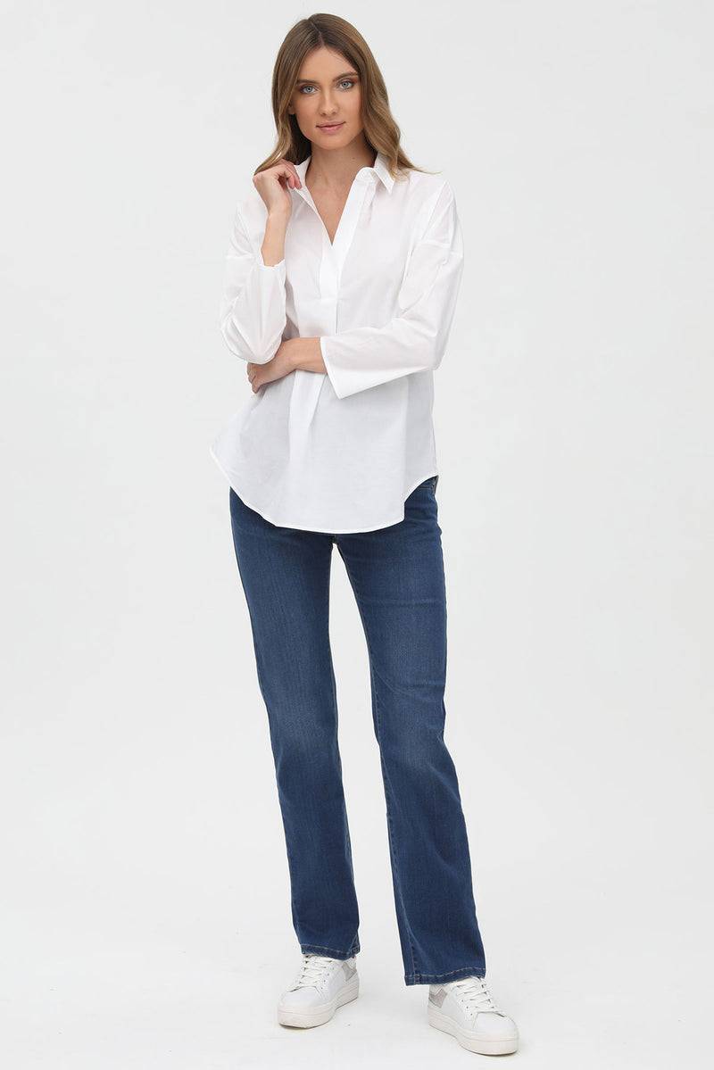 Pietro Brunelli PERFECT STRAIGHT W010 | Jeans Premaman con Gamba Dritta Vendita Calda
