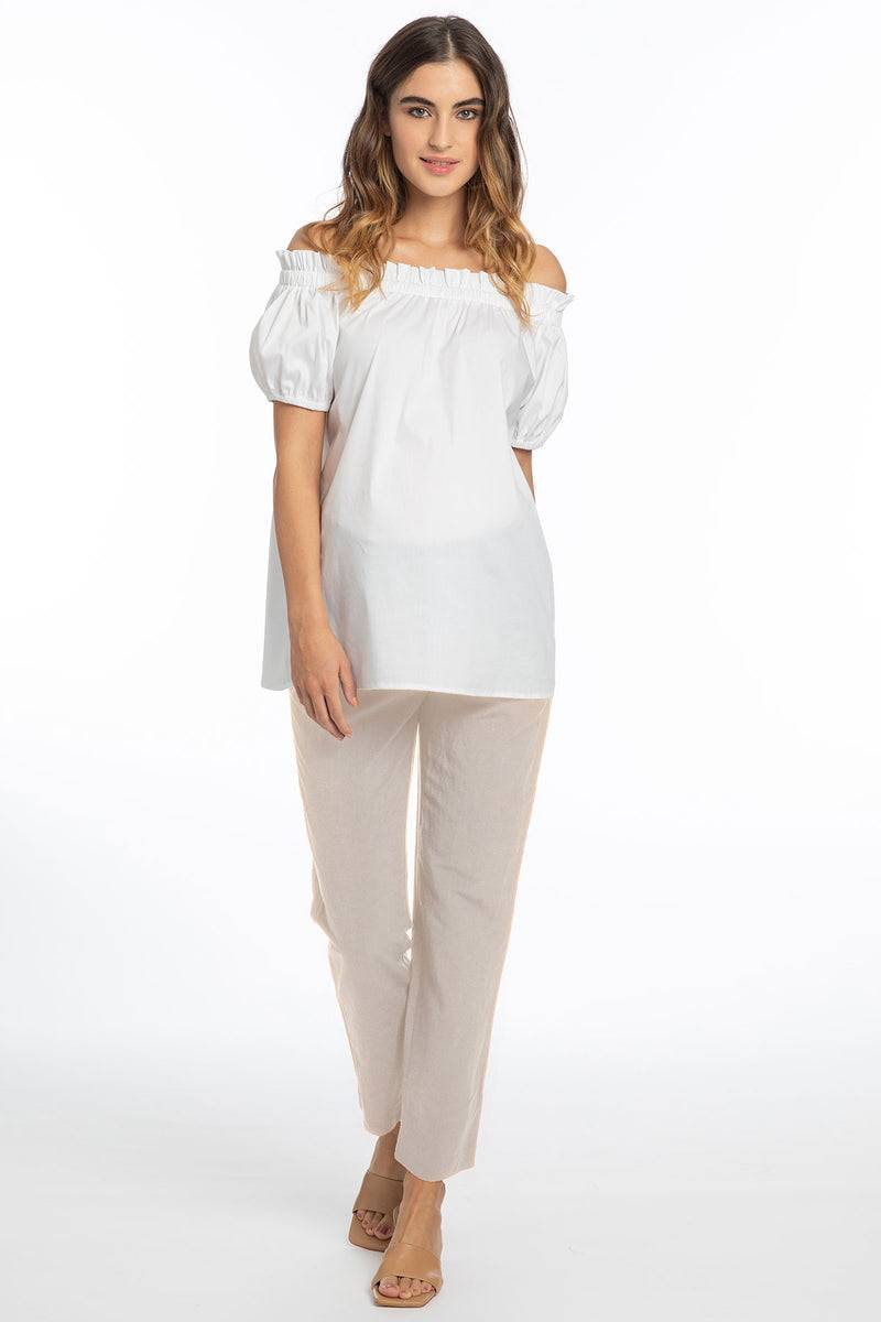 Pietro Brunelli ISAC | Pantaloni Jogger Premaman in Lino Only for today