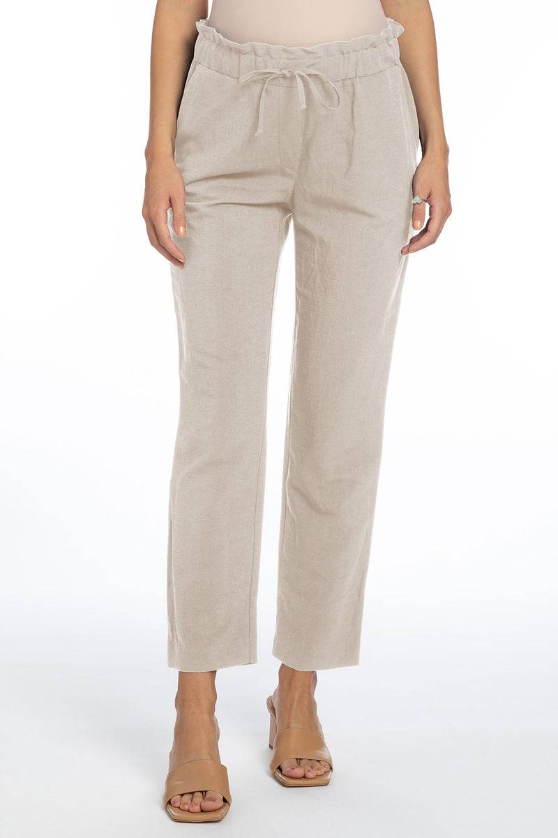 Pietro Brunelli ISAC | Pantaloni Jogger Premaman in Lino Only for today
