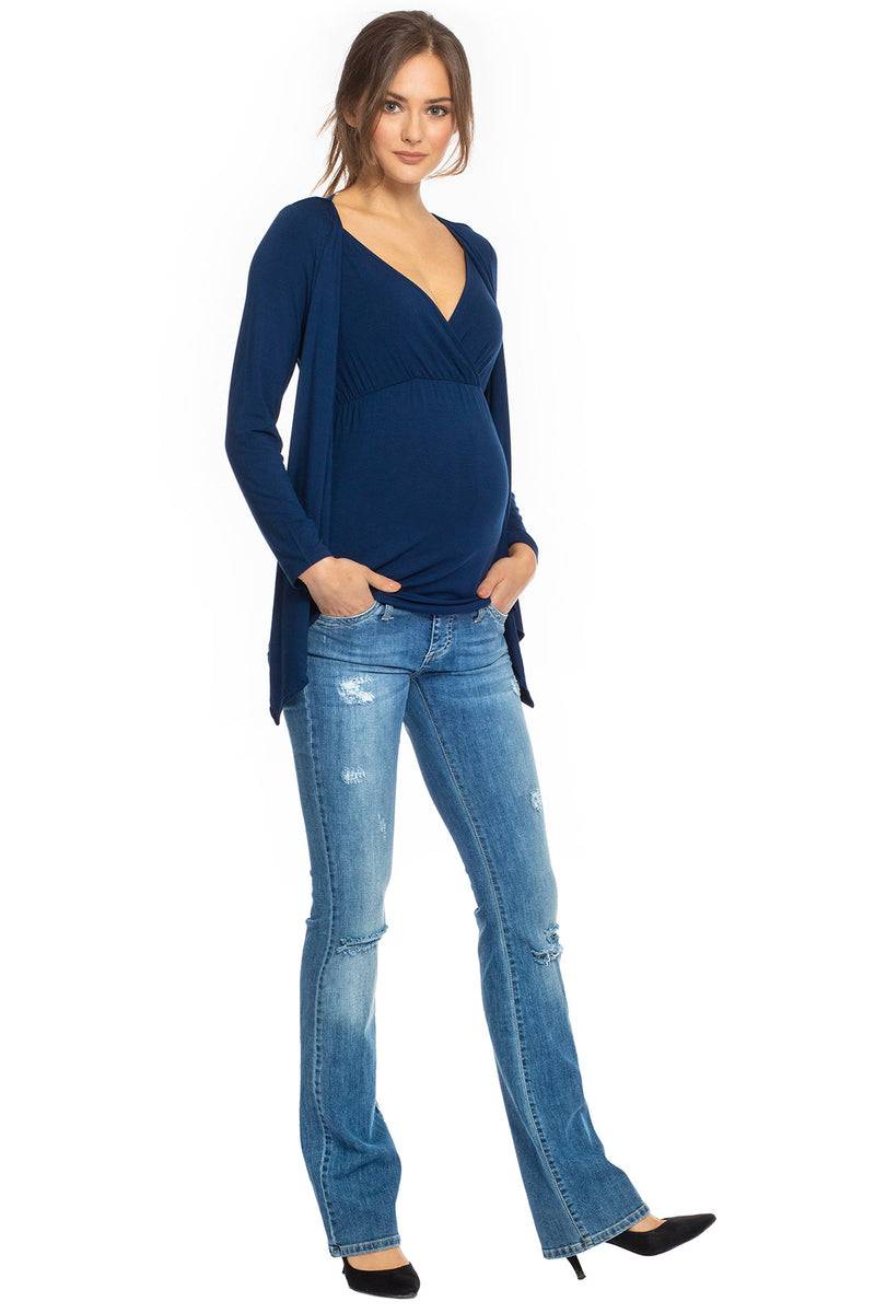 Pietro Brunelli SLIM BOOTCUT W607 | Jeans Premaman con Rotture 2025