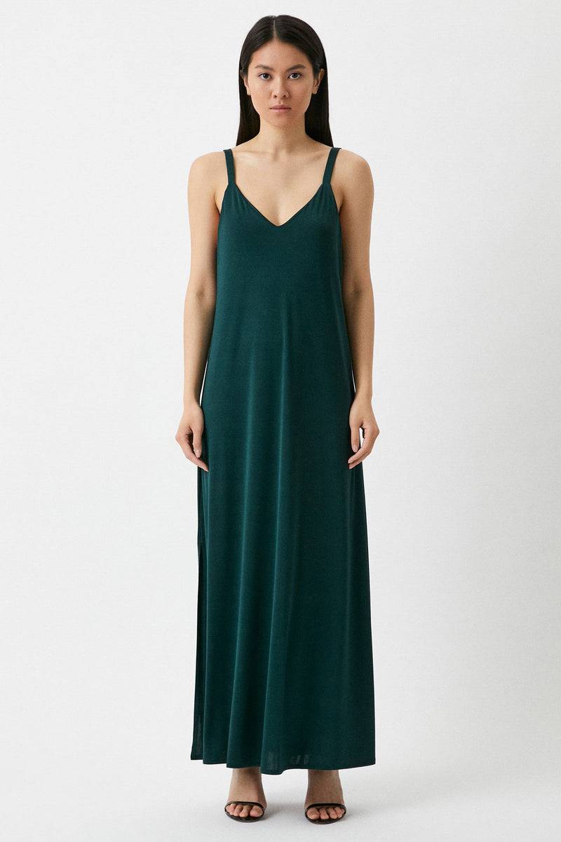 Pietro Brunelli SALLY | Slip Dress Premaman Verde In Linea