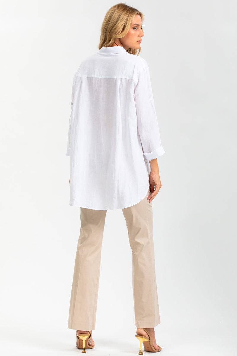 Pietro Brunelli LISA | Camicia Oversize Bianca Nuovo