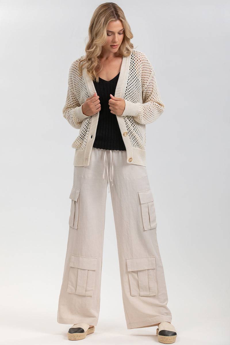Pietro Brunelli MACY | Cardigan Beige con Bottoni Qualità Garantita