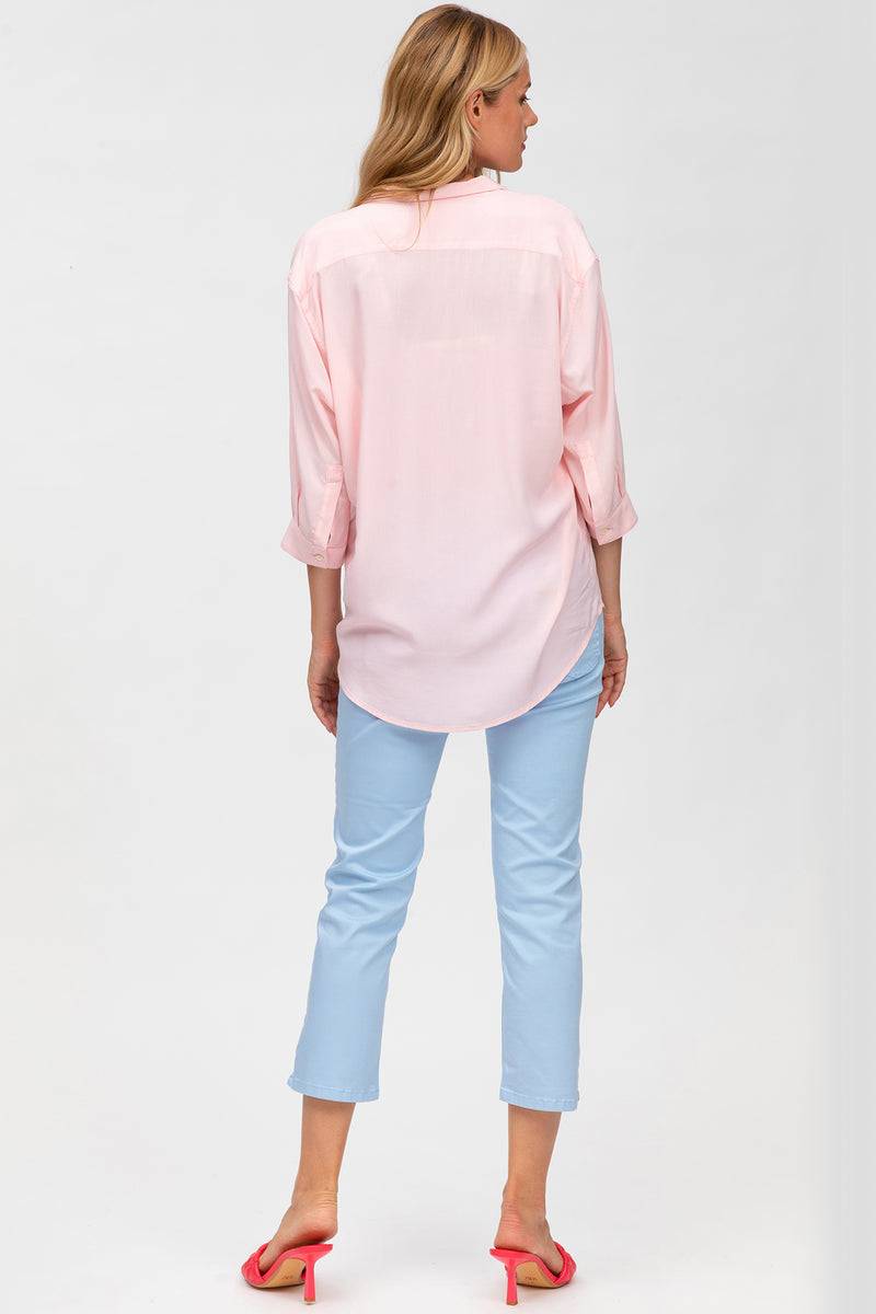 Pietro Brunelli CAPRI AZZURO | Pantaloni Premaman in Cotone Elasticizzato Saldi