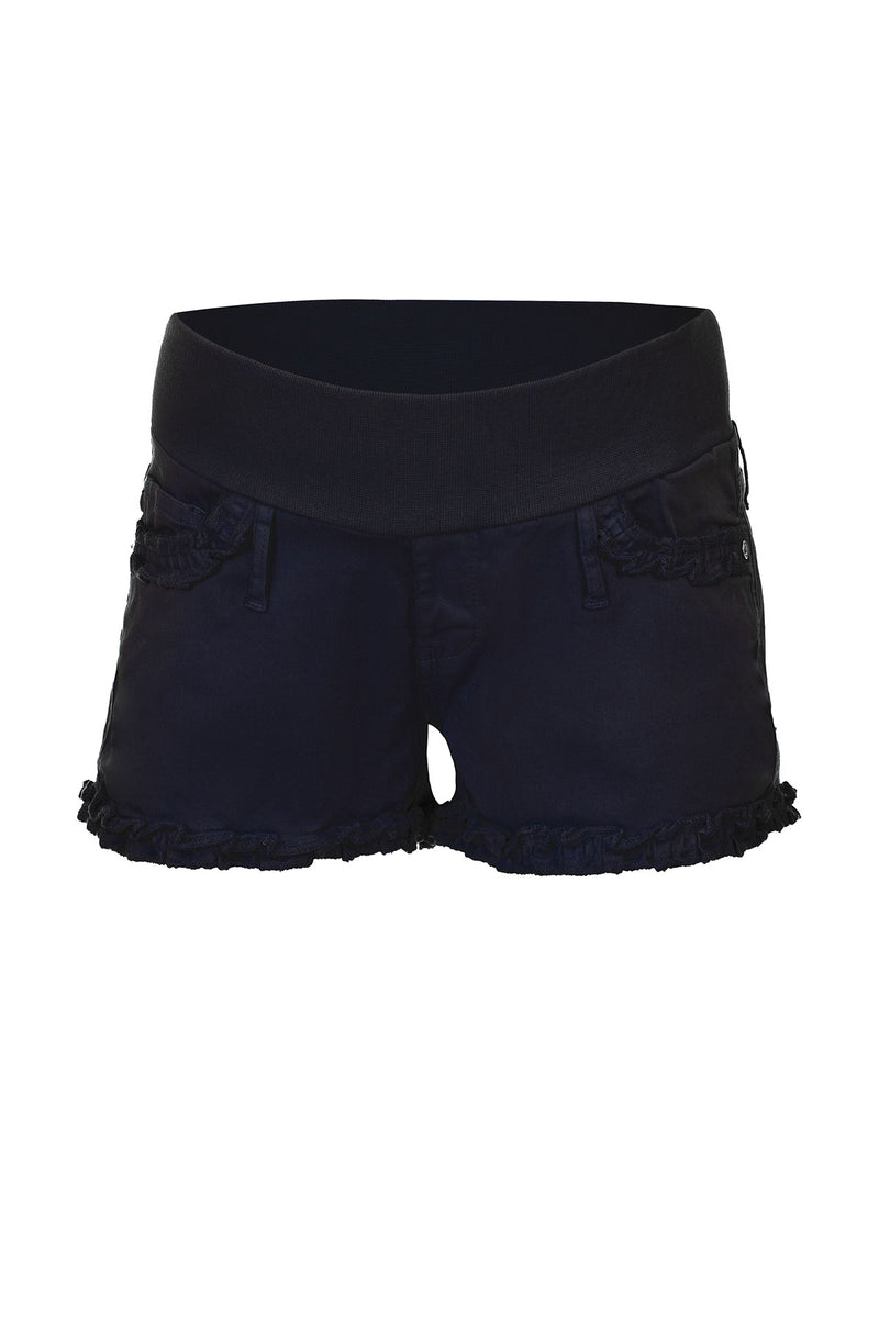 Pietro Brunelli BONNIE MINI SHORTS BLU | Pantaloncini Premaman in Cotone Hotsell