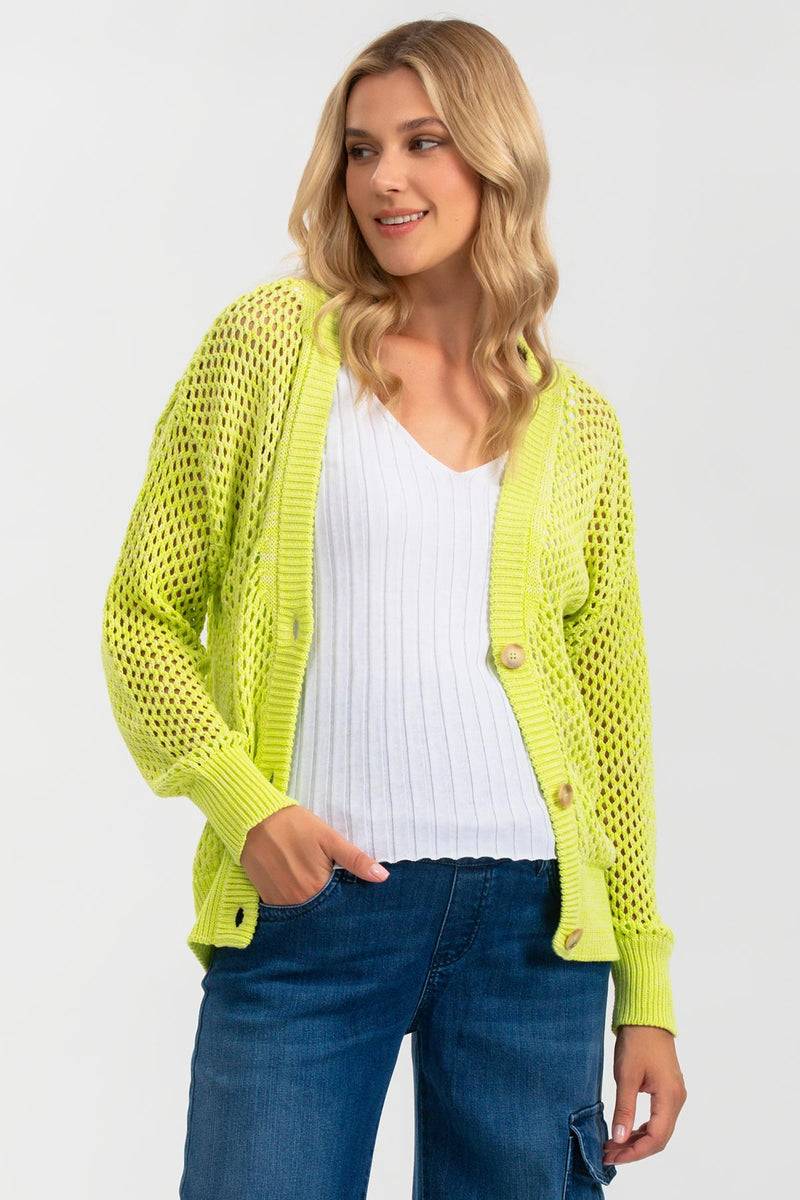 Pietro Brunelli MACY | Cardigan Premaman Verde con Bottoni