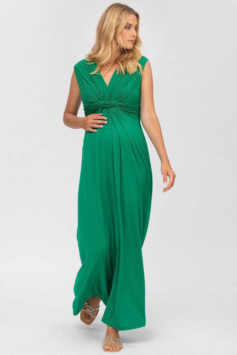 Pietro Brunelli PAPAVER | Maxi Abito Premaman e Allattamento Verde Moda