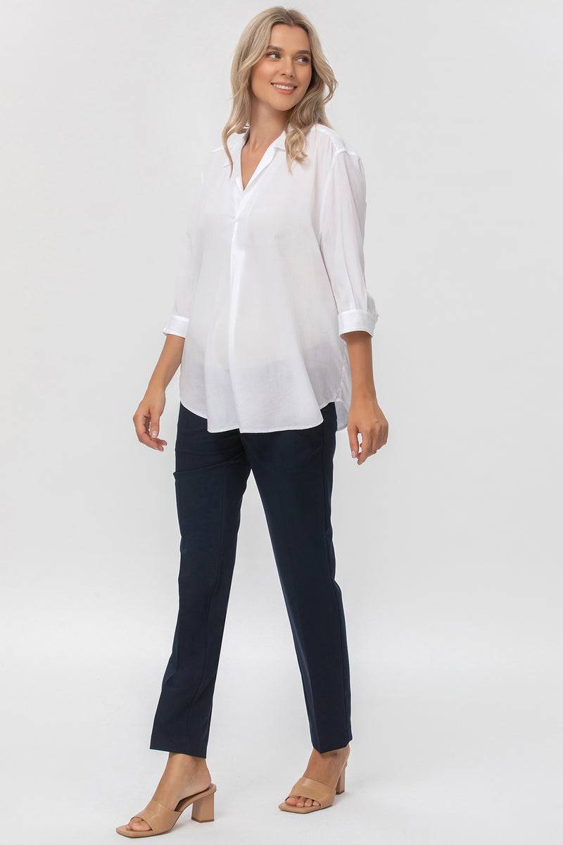 Pietro Brunelli HARRY | Pantalone Premaman Slim Fit da Ufficio Blu Vendita