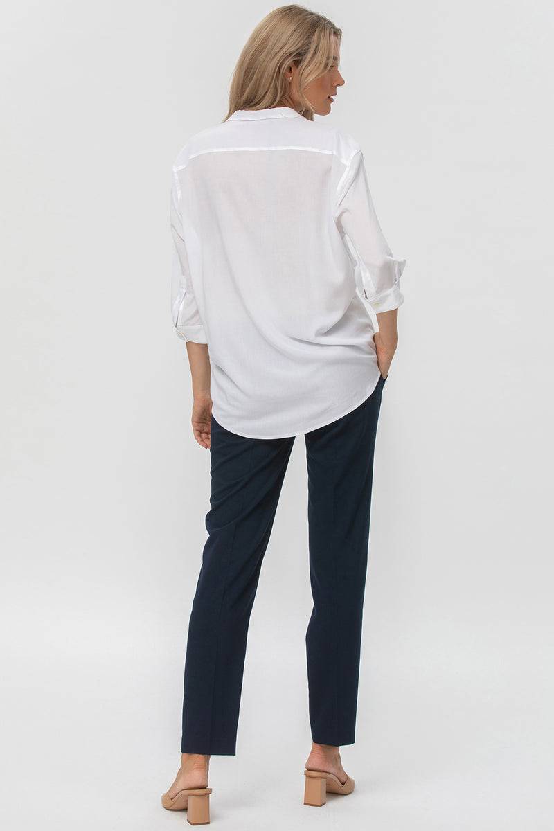 Pietro Brunelli HARRY | Pantalone Premaman Slim Fit da Ufficio Blu Vendita