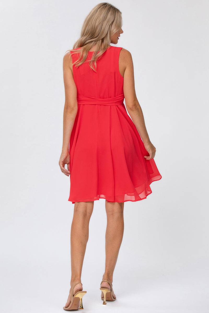 Pietro Brunelli TAMIGI | Abito Premaman in Chiffon Rosso Soddisfazione Garantita