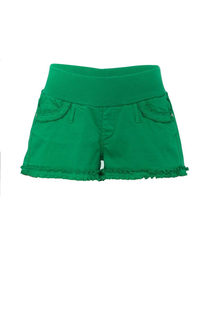 Pietro Brunelli BONNIE MINI SHORTS VERDE | Pantaloncini Premaman in Cotone Affare Del Giorno