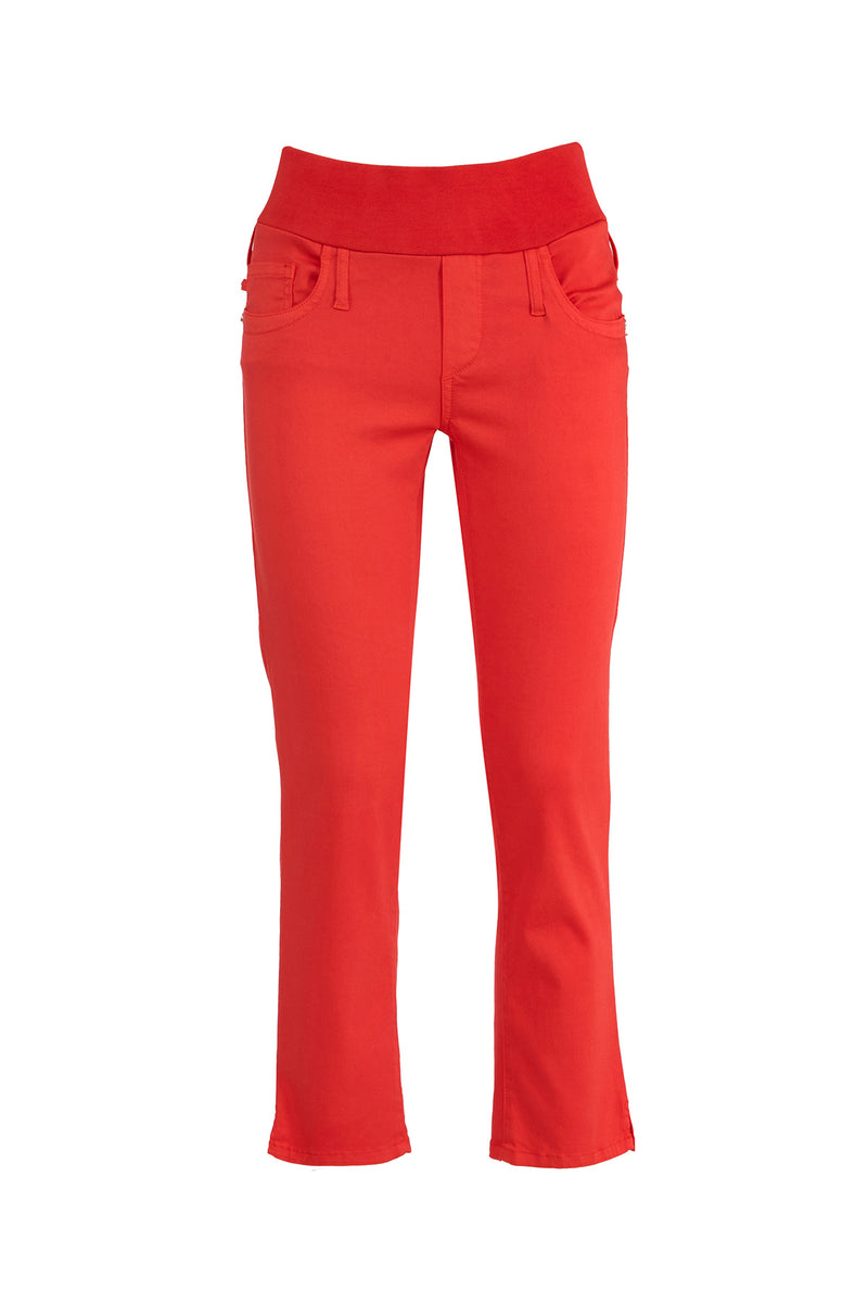 Pietro Brunelli CAPRI ROSSO | Pantaloni Premaman in Cotone Elasticizzato Novità