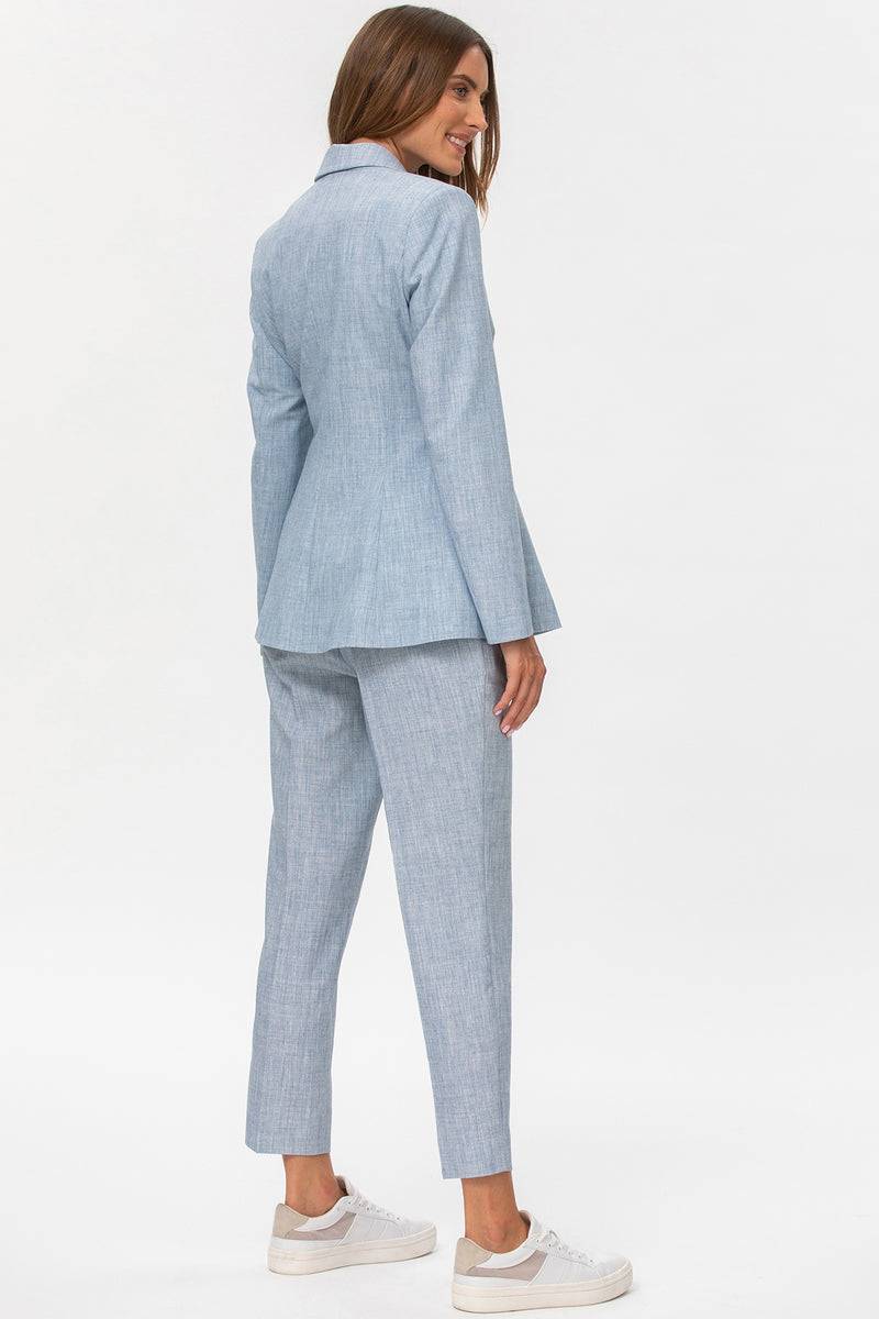 Pietro Brunelli KATE | Pantalone Premaman da Ufficio Azzurro Outlet