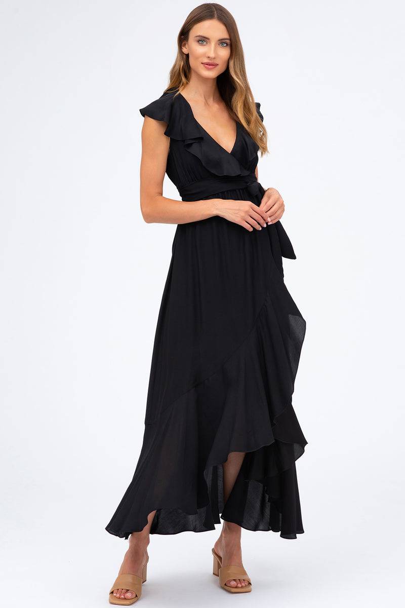 Pietro Brunelli DOROTHEA | Abito Premaman Nero con Rouches Offerte