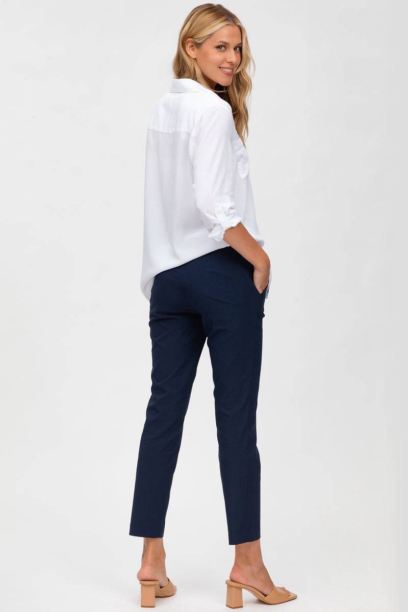 Pietro Brunelli ELWOOD | Pantaloni Premaman Elasticizzati Blu I Più Venduti