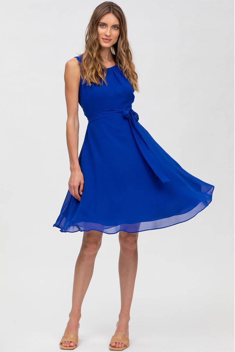 Pietro Brunelli TAMIGI | Abito Premaman in Chiffon Blu Zaffiro Italia