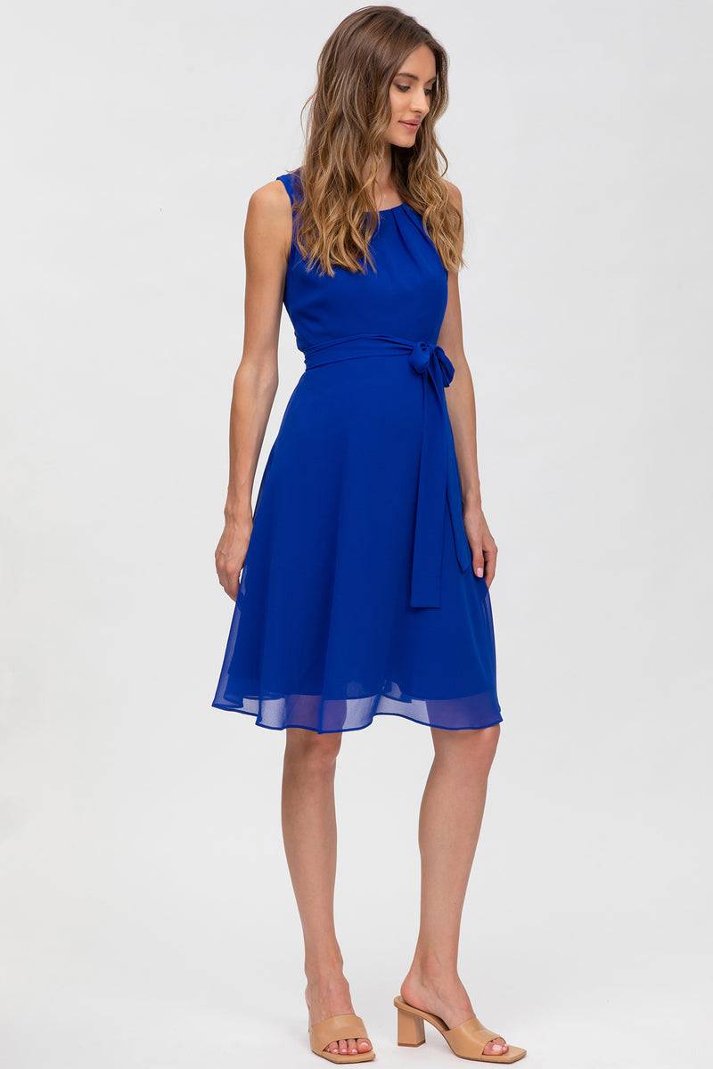 Pietro Brunelli TAMIGI | Abito Premaman in Chiffon Blu Zaffiro Italia