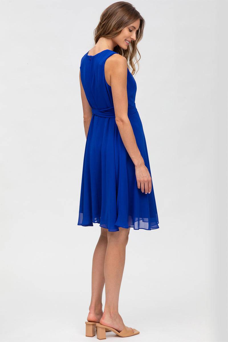 Pietro Brunelli TAMIGI | Abito Premaman in Chiffon Blu Zaffiro Italia