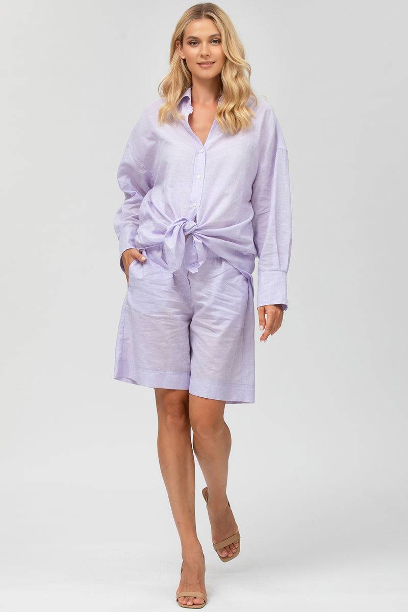 Pietro Brunelli JANE SHORTS | Pantaloncini Premaman in Lino Qualità Garantita
