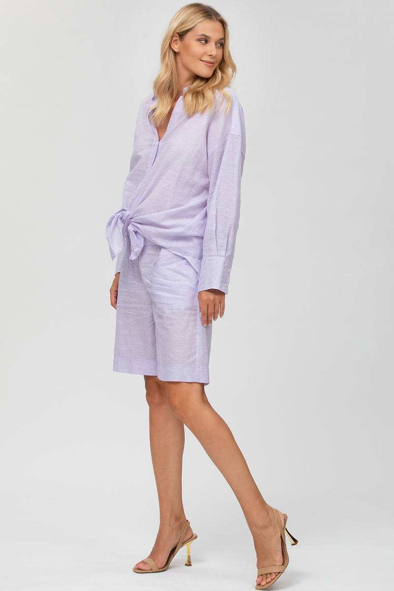Pietro Brunelli JANE SHORTS | Pantaloncini Premaman in Lino Qualità Garantita