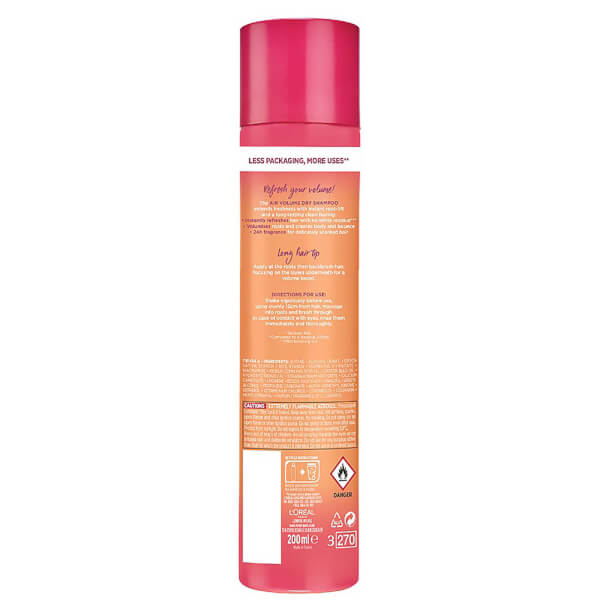 Lu0027Oréal Paris L'Oréal Paris Elvive Dream Lengths Air Volume Cleansing Dry Shampoo 150ml Negozio