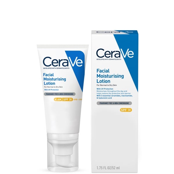 CeraVe CeraVe AM Facial Moisturising Lotion SPF30 with Ceramides for Normal to Dry Skin 52ml