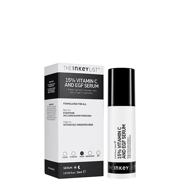 The INKEY List The INKEY List- 15% Vitamin C and EGF Serum 30ml Consegna Veloce