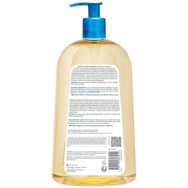 Bioderma Bioderma Atoderm Huile de douche olio detergente contro le irritazioniPelle da secca sensibile ad atopica Nuovo