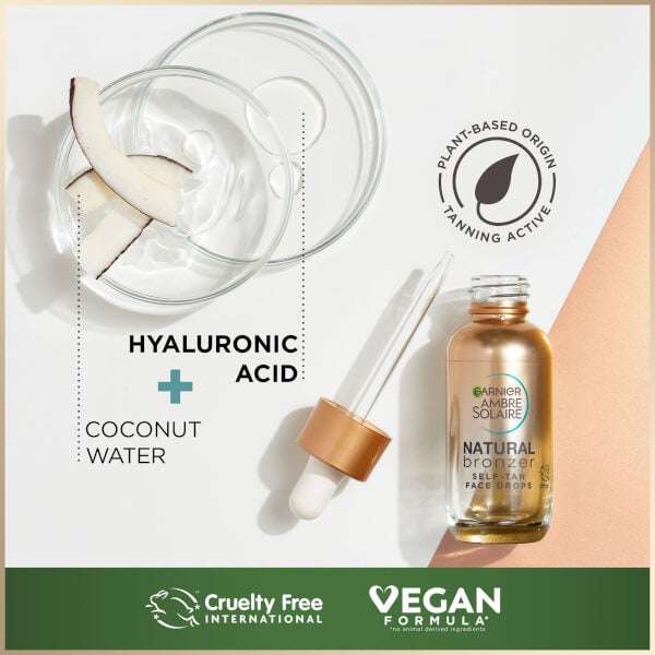Garnier Garnier Ambre Solaire Natural Bronzer Self-Tan Face Drops 30ml Soddisfazione Garantita