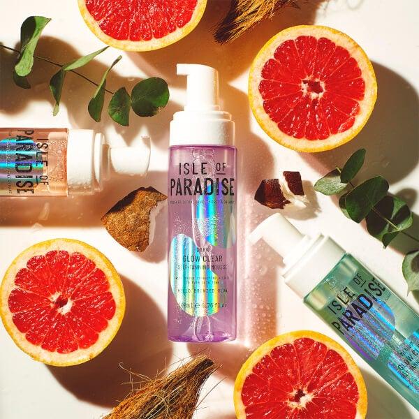 Isle of Paradise Mousse Autoabbronzante Glow Clear Isle of Paradise- Scuro 200ml Pezzi Unici