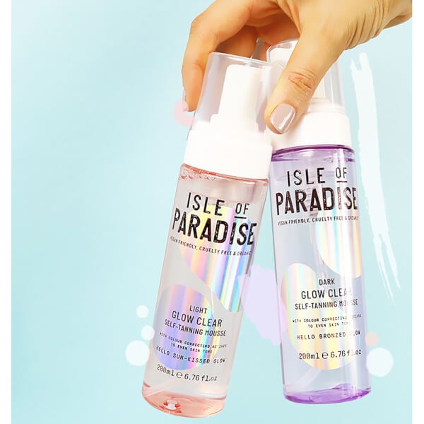 Isle of Paradise Mousse Autoabbronzante Glow Clear Isle of Paradise- Scuro 200ml Pezzi Unici