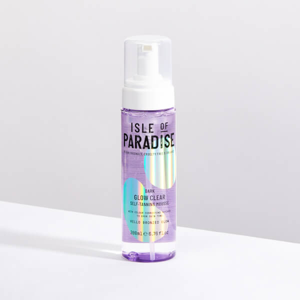 Isle of Paradise Mousse Autoabbronzante Glow Clear Isle of Paradise- Scuro 200ml Pezzi Unici