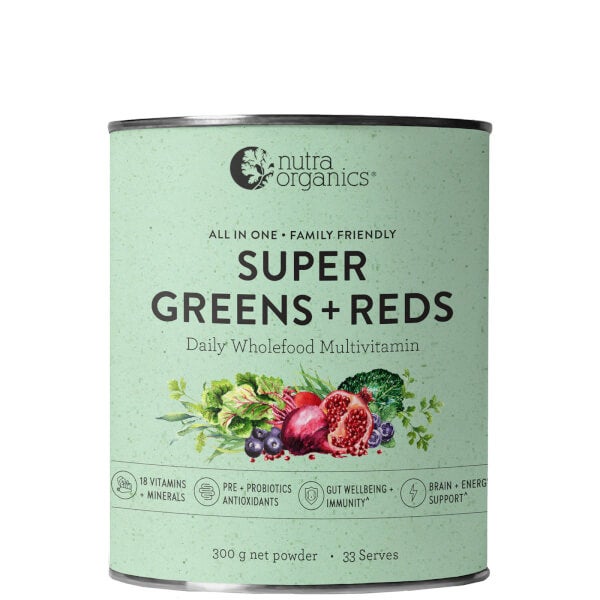 Nutra Organics Nutra Organics Super Greens and Reds 300g