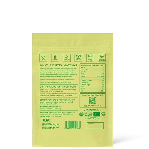 DIRTEA DIRTEA Matcha Super Blend 180g Vendita