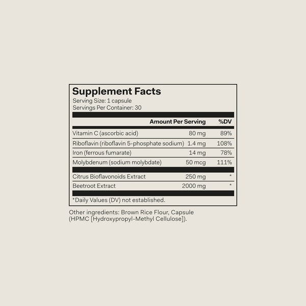 The Nue Co. The Nue Co. Iron Supplement To Reduce Tiredness (30 Capsules) Acquista Ora