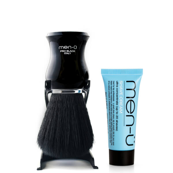 men-u men-ü pennello da barba professionale nero Offerte giornaliere