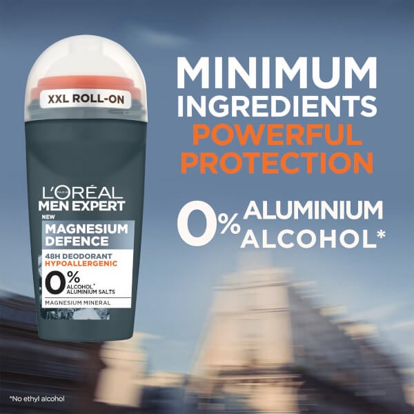 Lu0027Oréal Paris Men Expert L'Oréal Paris Men Expert Magnesium Defence Hypoallergenic 48 Hour Roll-On Deodorant 50ml Ultimo giorno