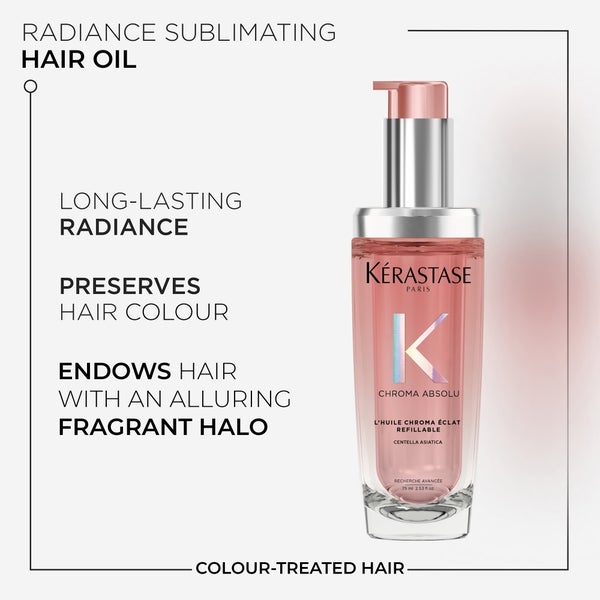 Kerastase Kérastase Chroma Absolu Refillable Hair Oil 75ml And 30ml Duo For Colour Treated Hair Offerta Pasqua
