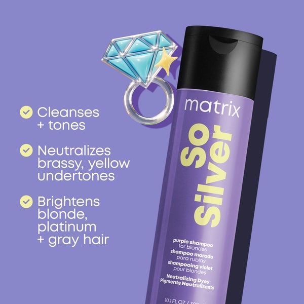 Matrix Matrix So Silver Purple Shampoo Conditioner and Miracle Creator Gift Set for Blonde and Grey Hair Online Outlet