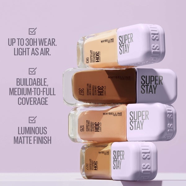 Maybelline Maybelline Super Stay up to 30H Lumi-Matte Foundation 35ml (Various Shades) Solo un giorno rimasto
