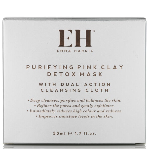 Emma Hardie Emma Hardie maschera purificante detox all'argilla rosa con panno detergente a doppia azione Liquidazione