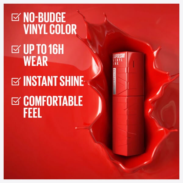 Maybelline Maybelline SuperStay Vinyl Ink Rossetto Liquido a Lunga Durata Finitura Lucida 47ml (Varie Tonalità) Negozi Online